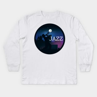 Trombone Player Kids Long Sleeve T-Shirt